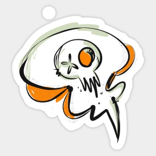 Skull Bubble 03 Sticker